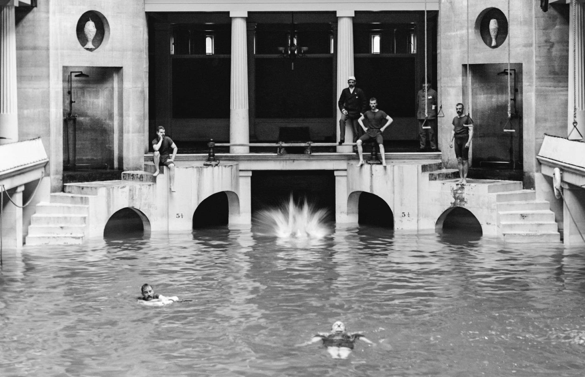 c.1889: Taking a dip